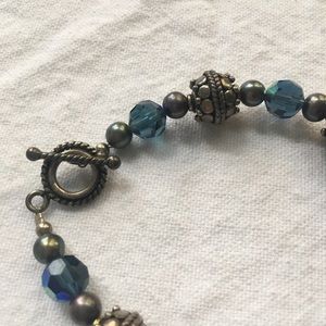 Yvonne La Fleur Silver and Pearl Beaded Bracelet